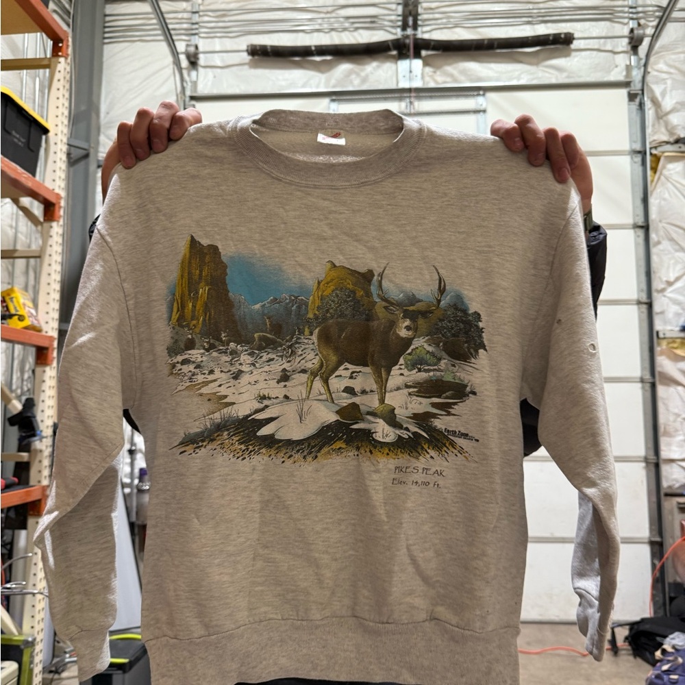 Vintage Graphic Colorado Deer Sweater